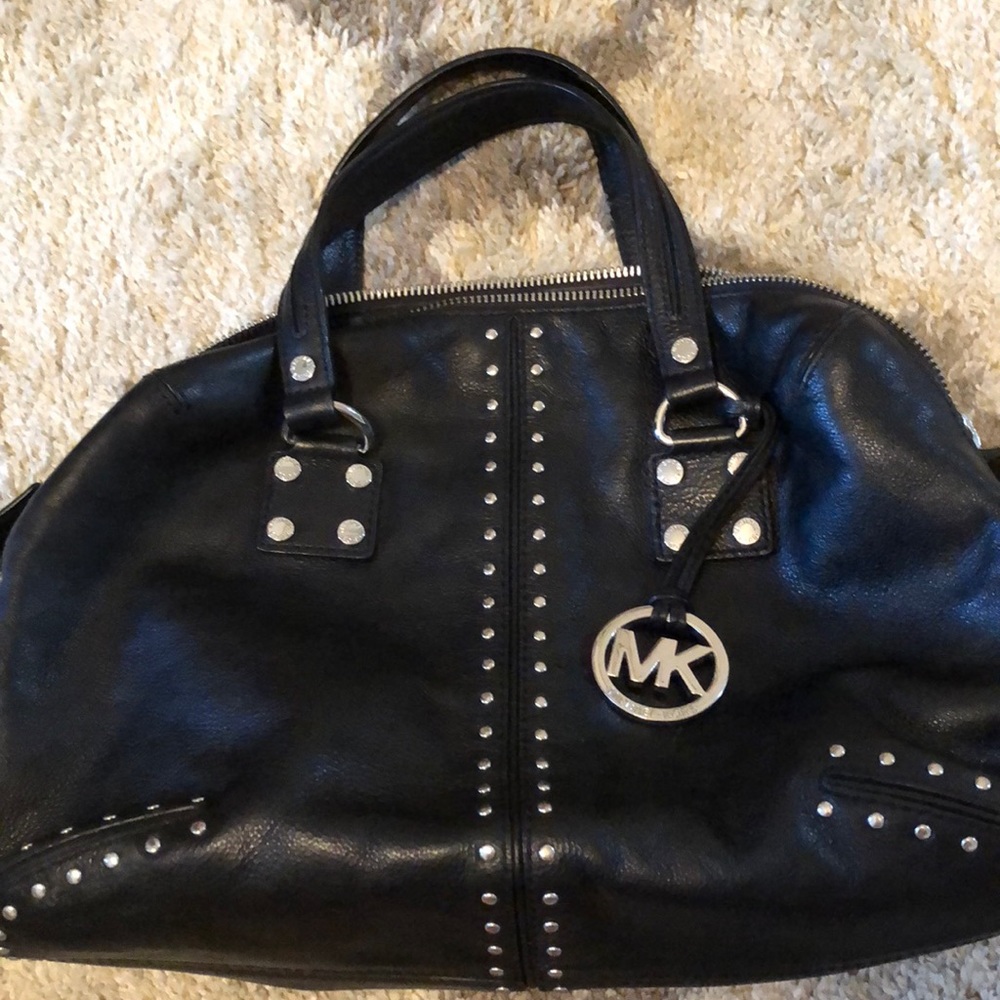 Michael Kors Leather Bowling Tote